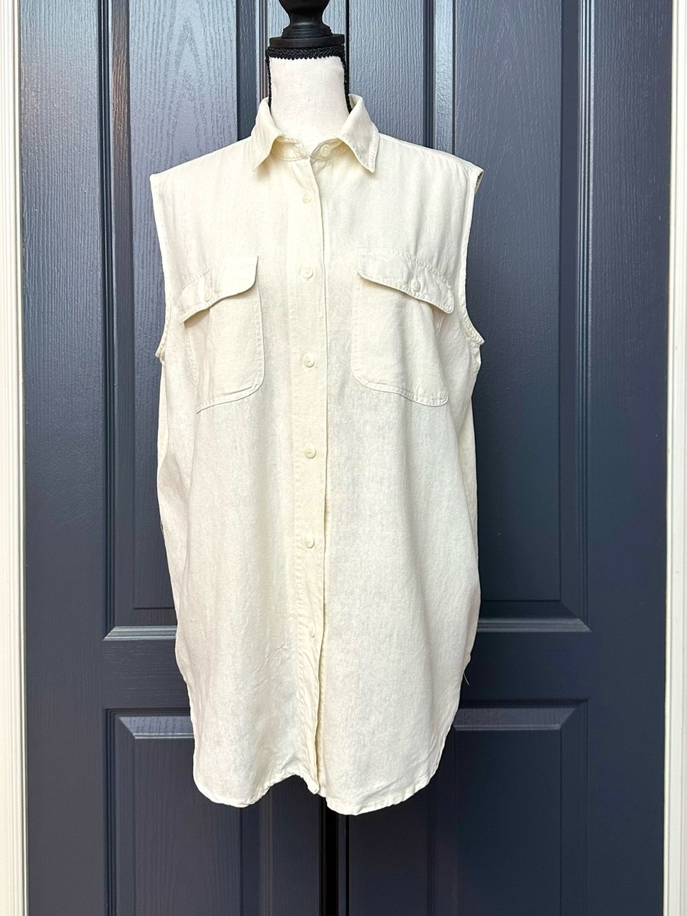⭐️💲Drop⏱️ RAW SILK•Sleeveless Shirt